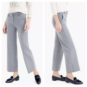 J. Crew High Rise Peyton Wide Leg Pant Size 0 in gray four-season stretch.